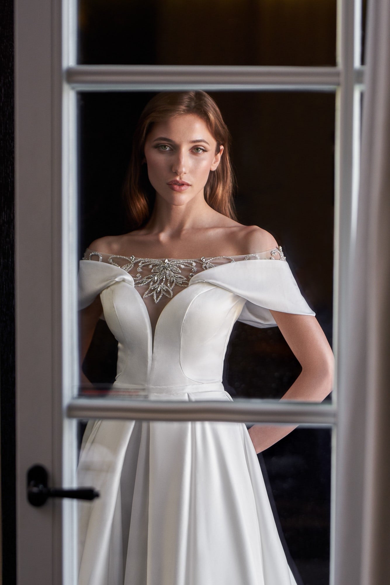 audrey off the shoulder dress Audrey+Brooks 6843