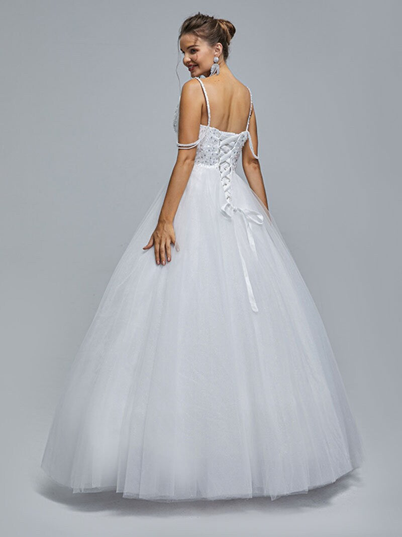 Emerald Green Classic Custom Sleeveless Sequin Top ALine Wedding Dress Bridal Gown Floor Length Open Corset Back Off the Shoulder Beads