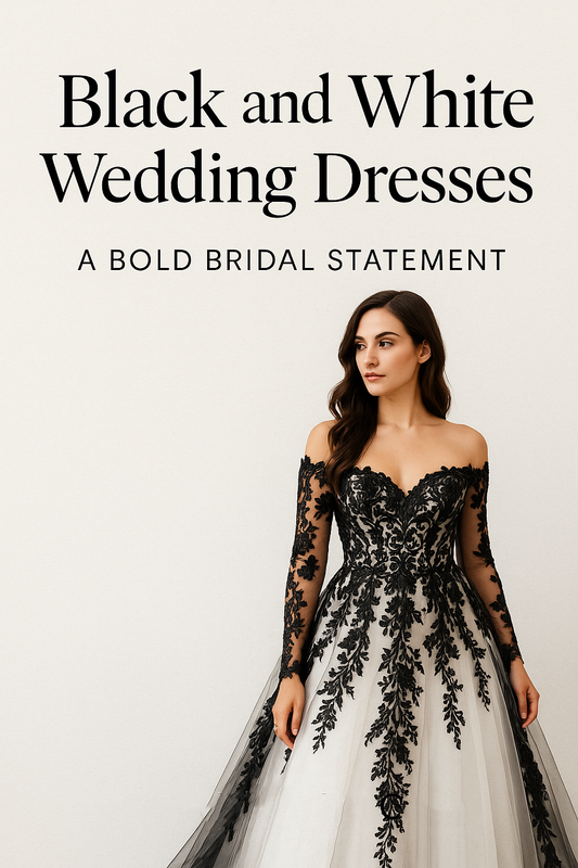 Black and White Wedding Dresses: A Bold Bridal Statement