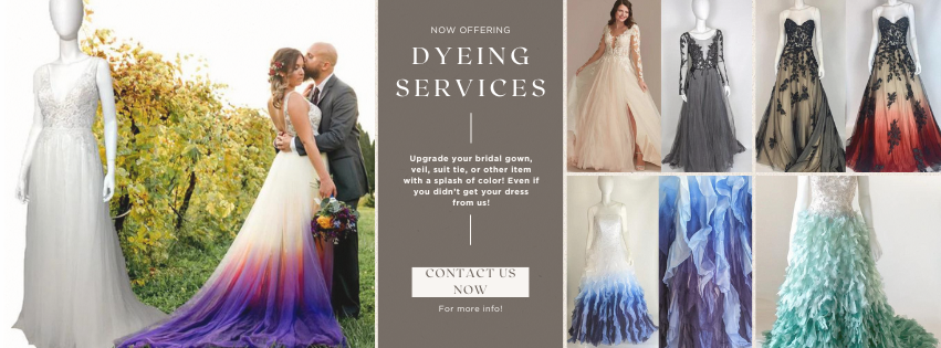 Embrace Your Unique Style with Ombre Dip Dye Gowns: A Custom Coloring Service by Renegade Dye Lab