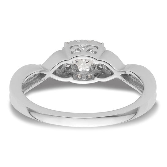 10k or 14k White Gold VS/SI GH, Lab Grown Diamond Engagement Ring