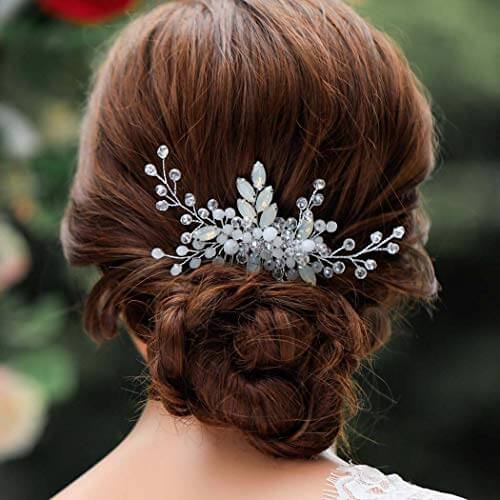 "Ada" -  Opal Bridal Hair Comb