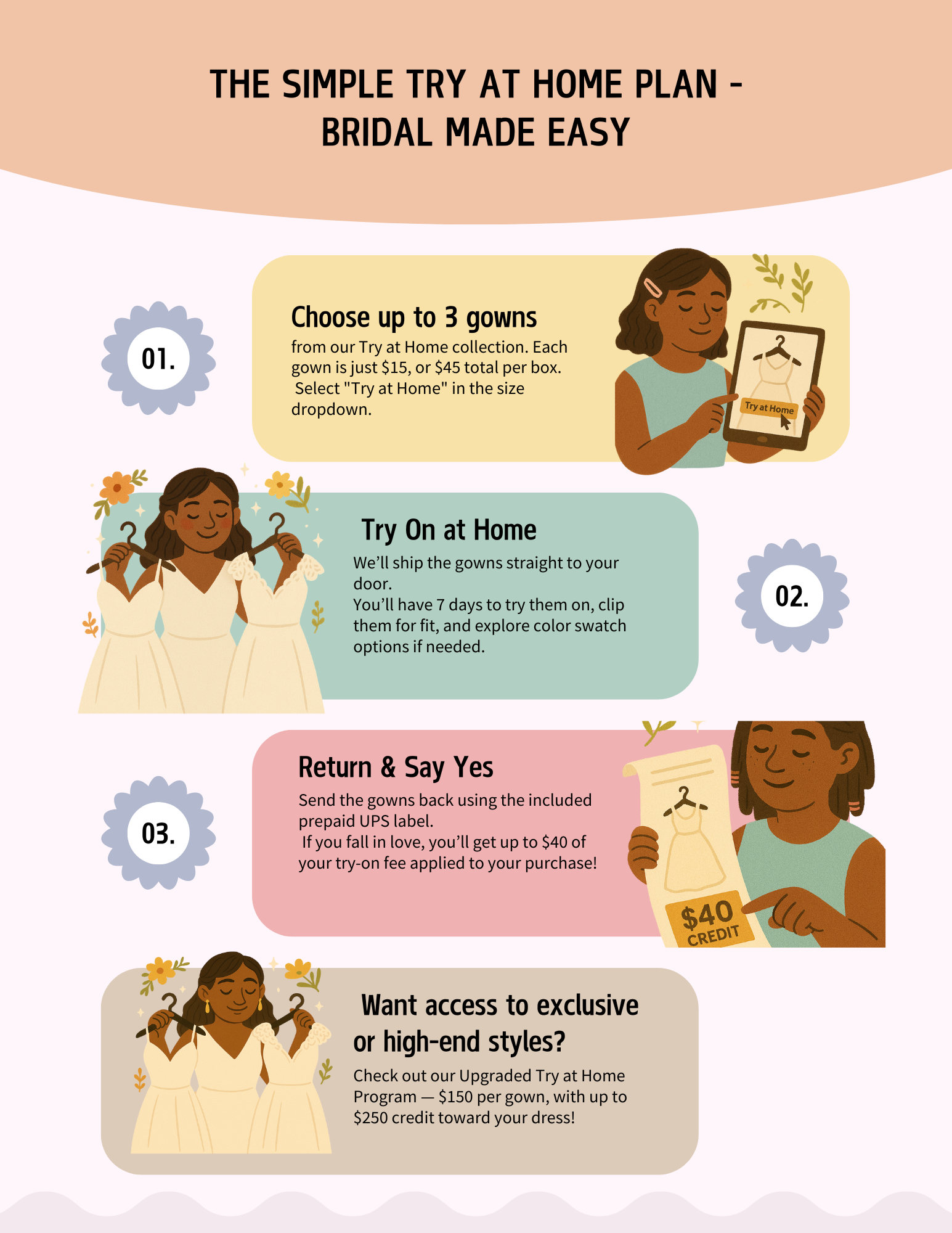Simple Try at Home – A & M Enterprises Bridal