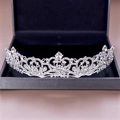 "Alayna" - Rhinestone Bridal Tiara - Available in Rose Gold and Silver