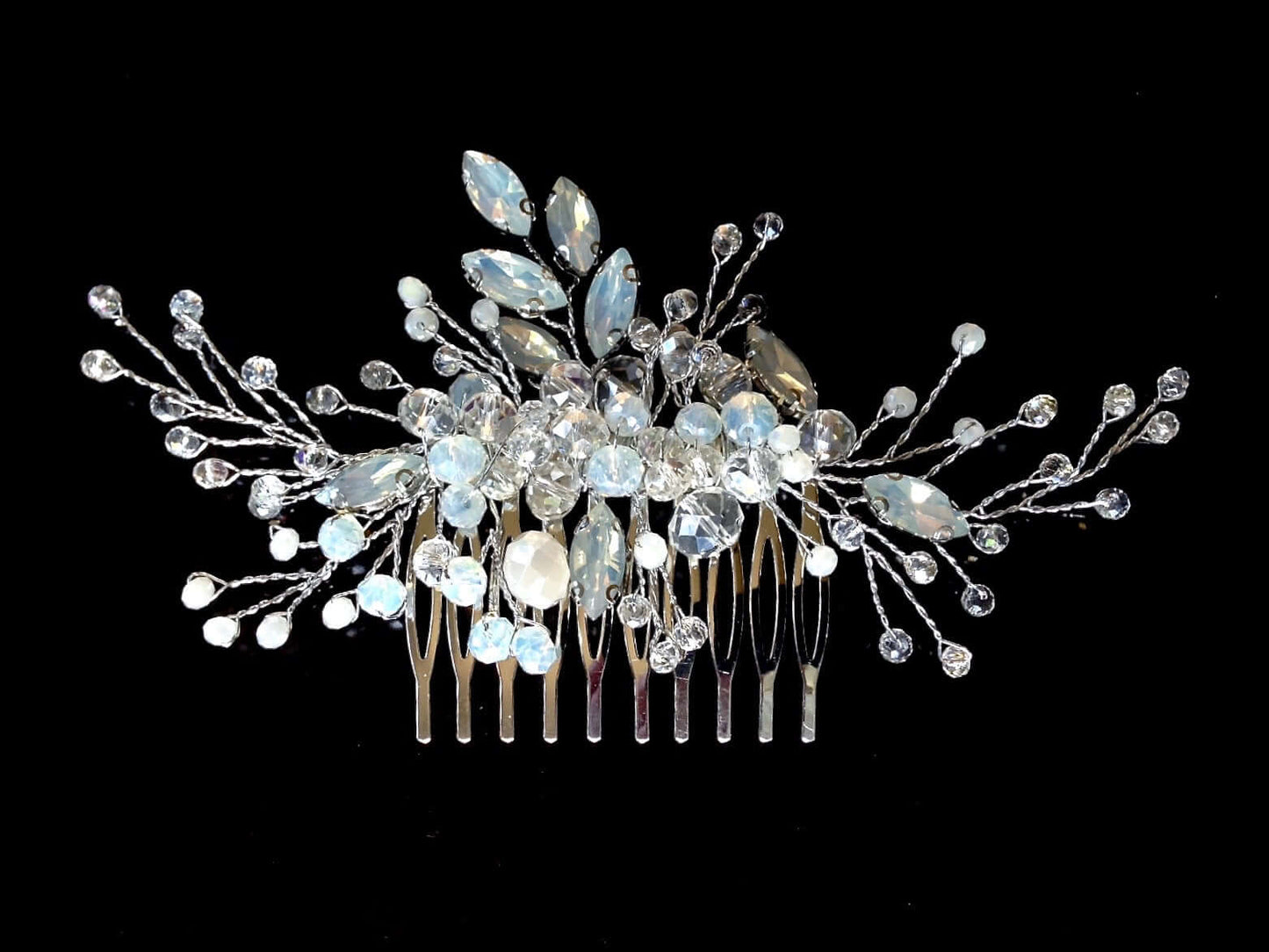 "Ada" -  Opal Bridal Hair Comb