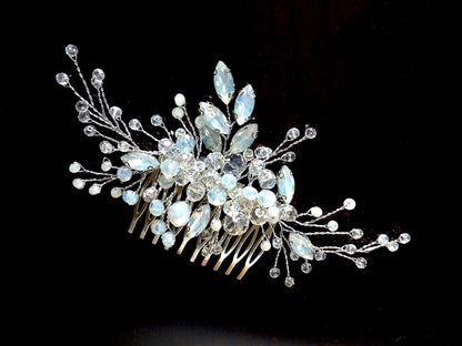 "Ada" -  Opal Bridal Hair Comb