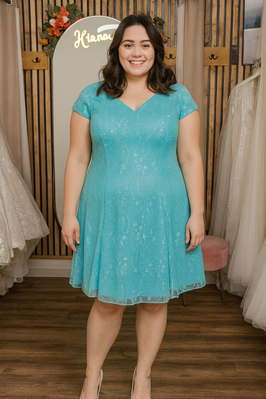 Modest V Neck MOB Size 24