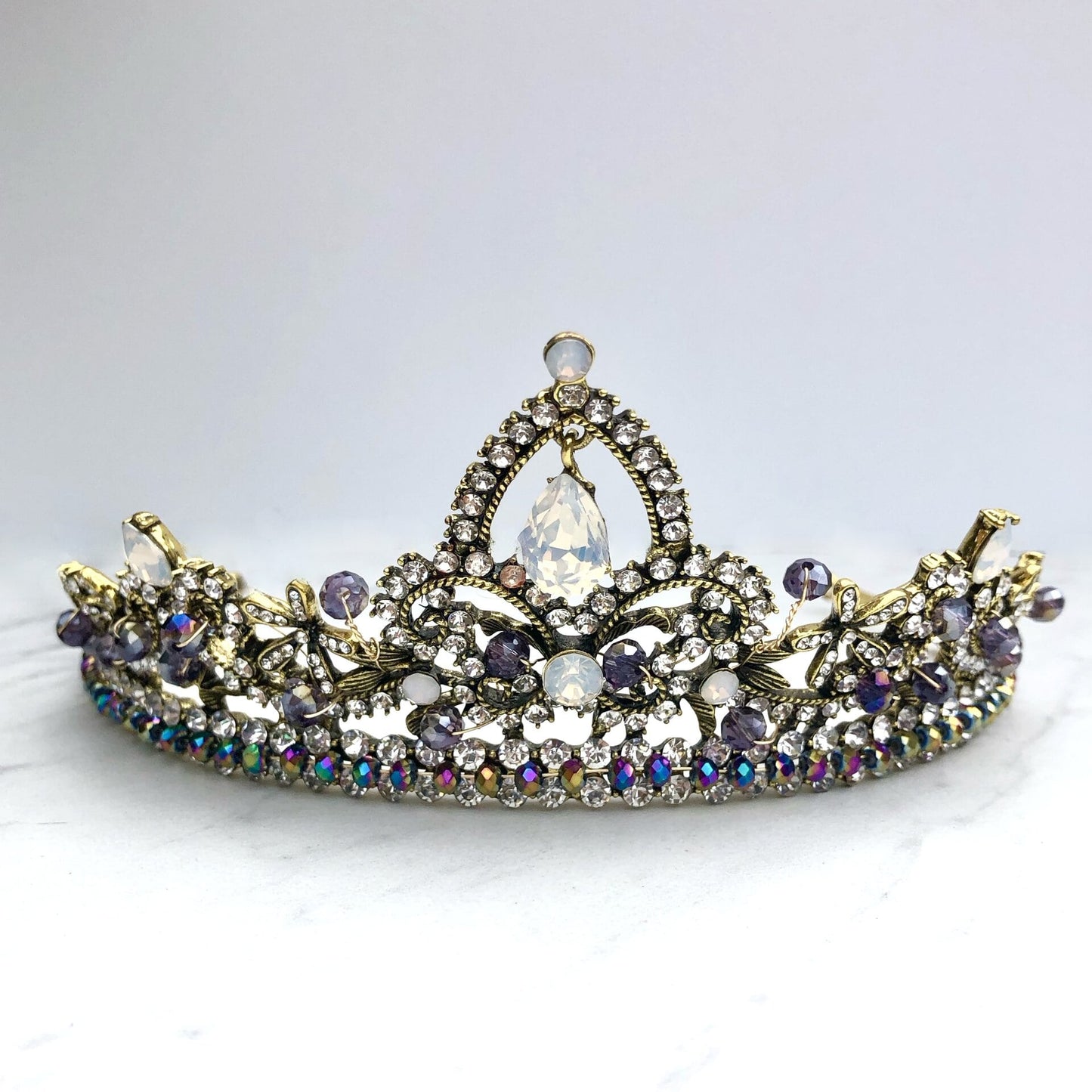 "Amalina" - Bohemian Opal Bridal Tiara