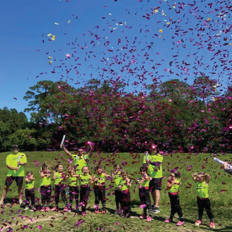 Pink Metallic Confetti Cannon