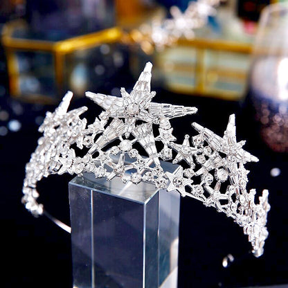 "Andromeda" - Star Wedding Tiara - Available in Gold and Silver