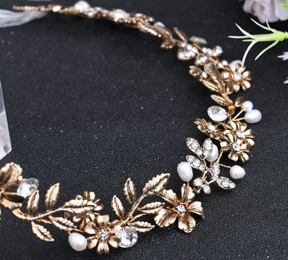 "Avalon" - Vintage Pearl and Rhinestone Bridal Belt