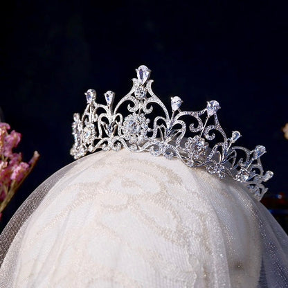 "Alena" - Silver Cubic Zirconia Bridal Tiara