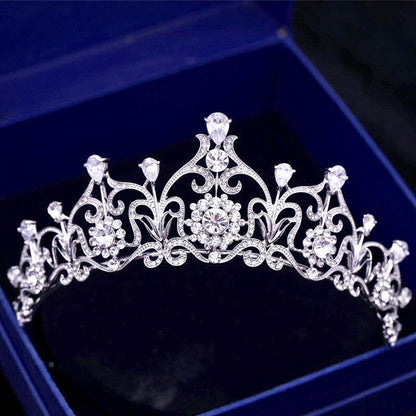 "Alena" - Silver Cubic Zirconia Bridal Tiara