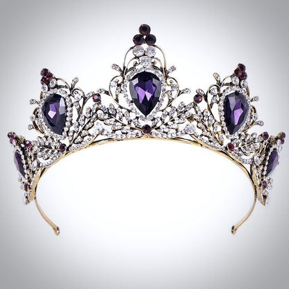 "Aleyda" - Victorian Gothic Purple Bridal Tiara