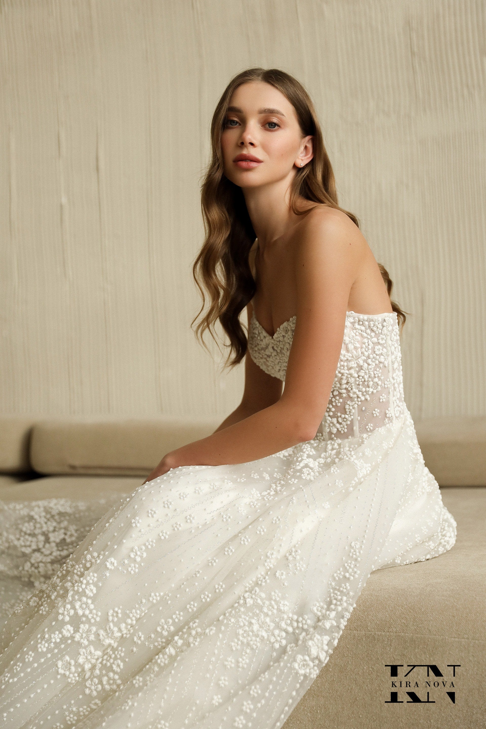 gretta strapless maxi dress Gretta A & M Enterprises Bridal