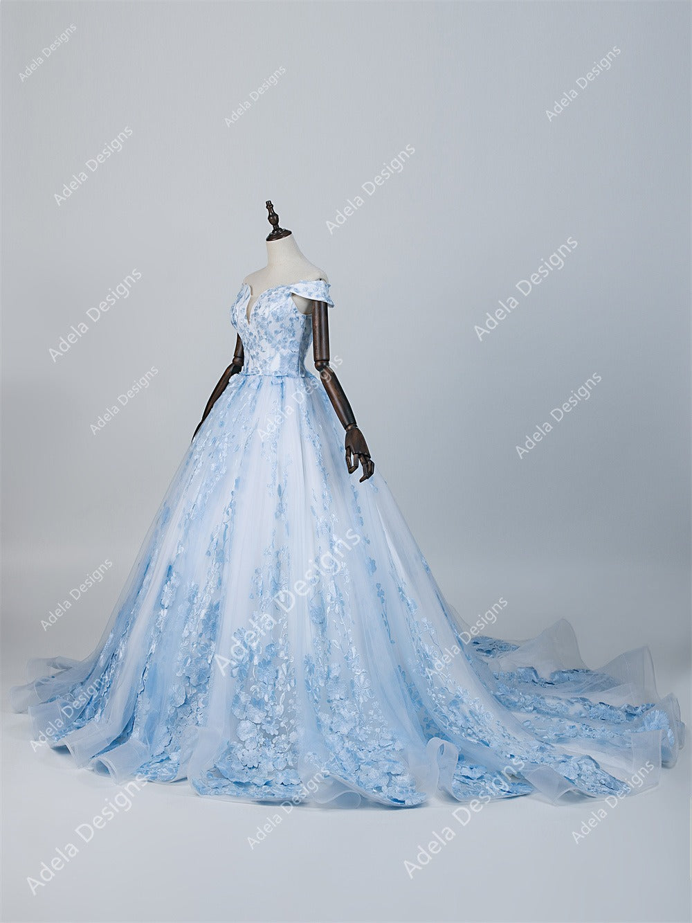 blue marine wedding dress Blue Wedding Dresses: 27 Looks For Bride