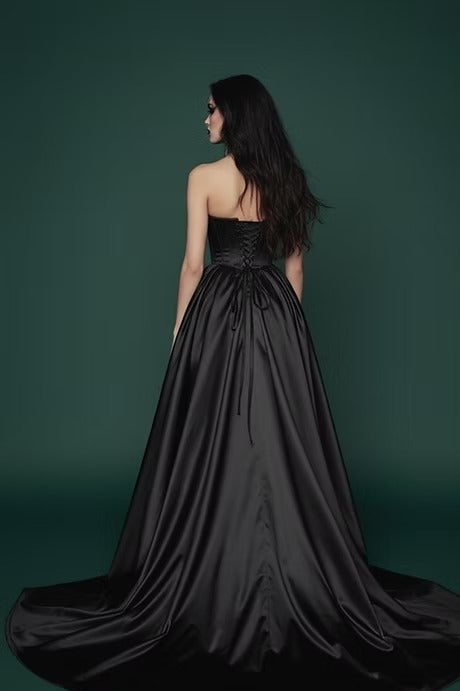 denim pregnancy dress Midi Long-Sleeve Dark Blue Maternity Dress