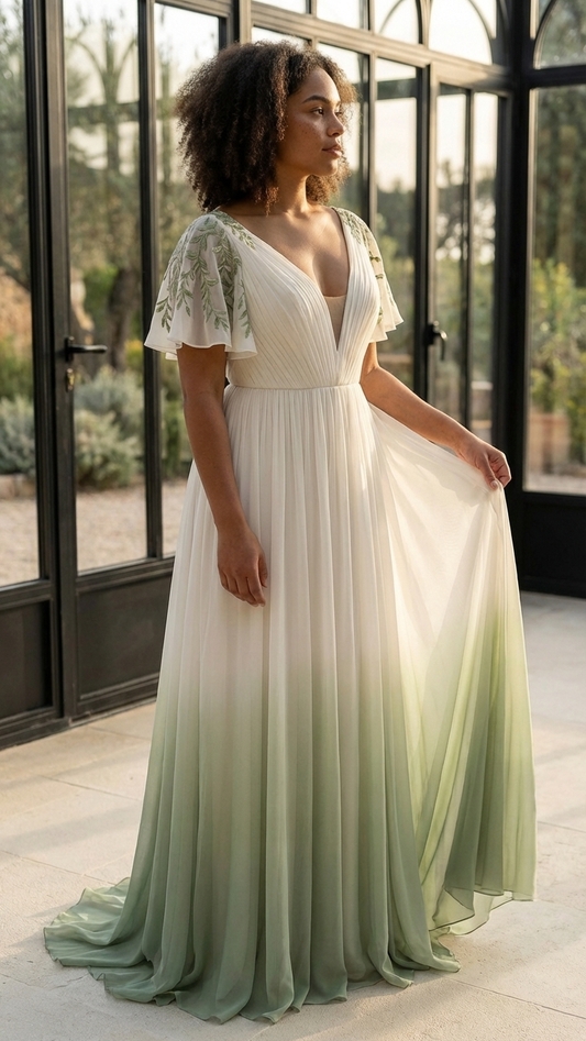 Floral & Colored Wedding Dresses