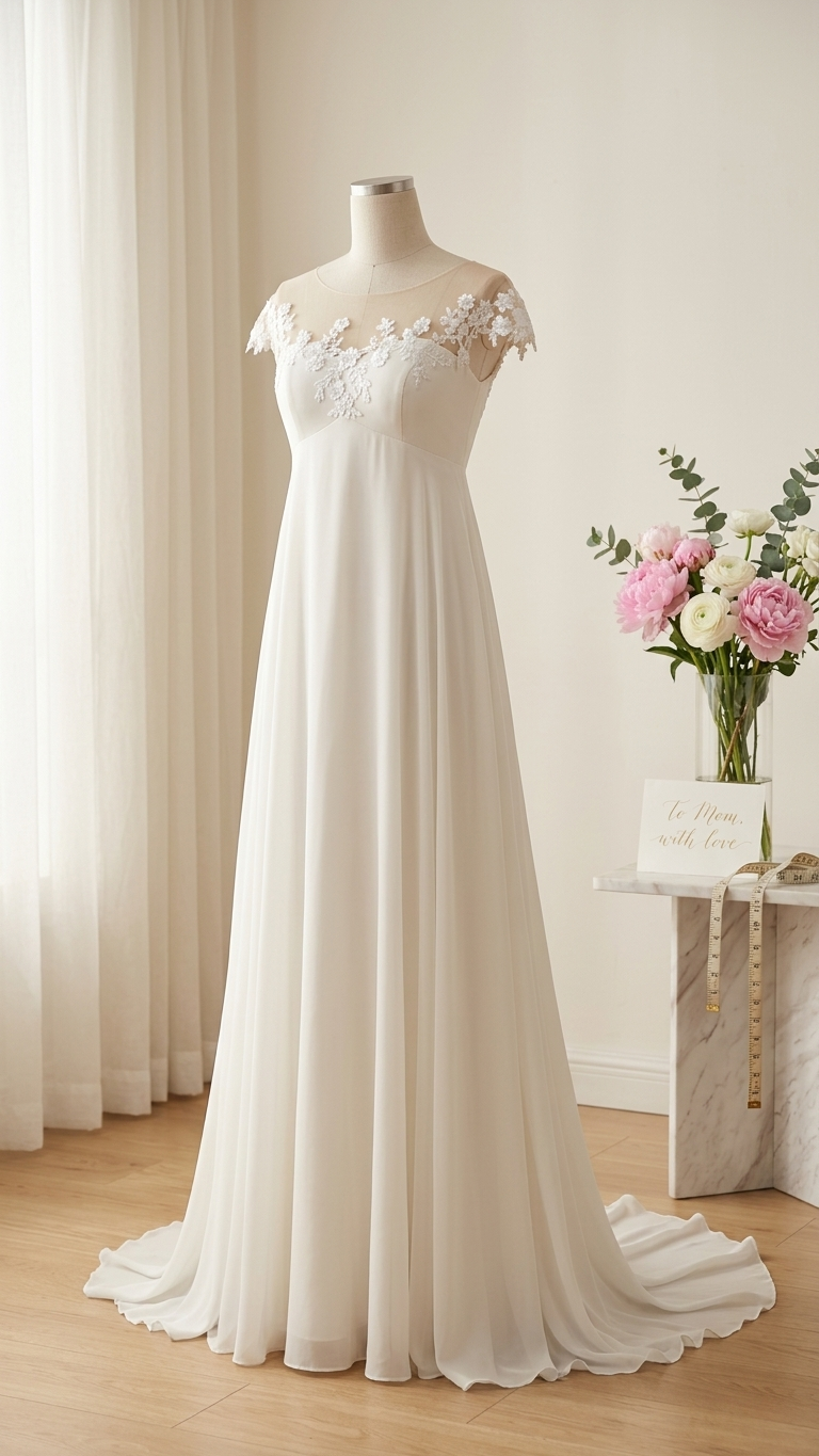 wedding dresses empire cut Mckinley – A & M Enterprises Bridal