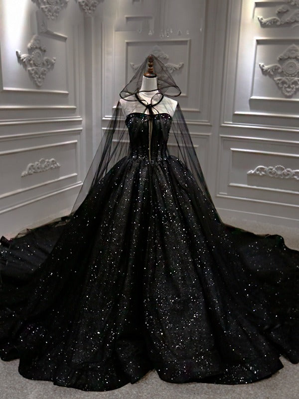 Black Sparkle with Cape