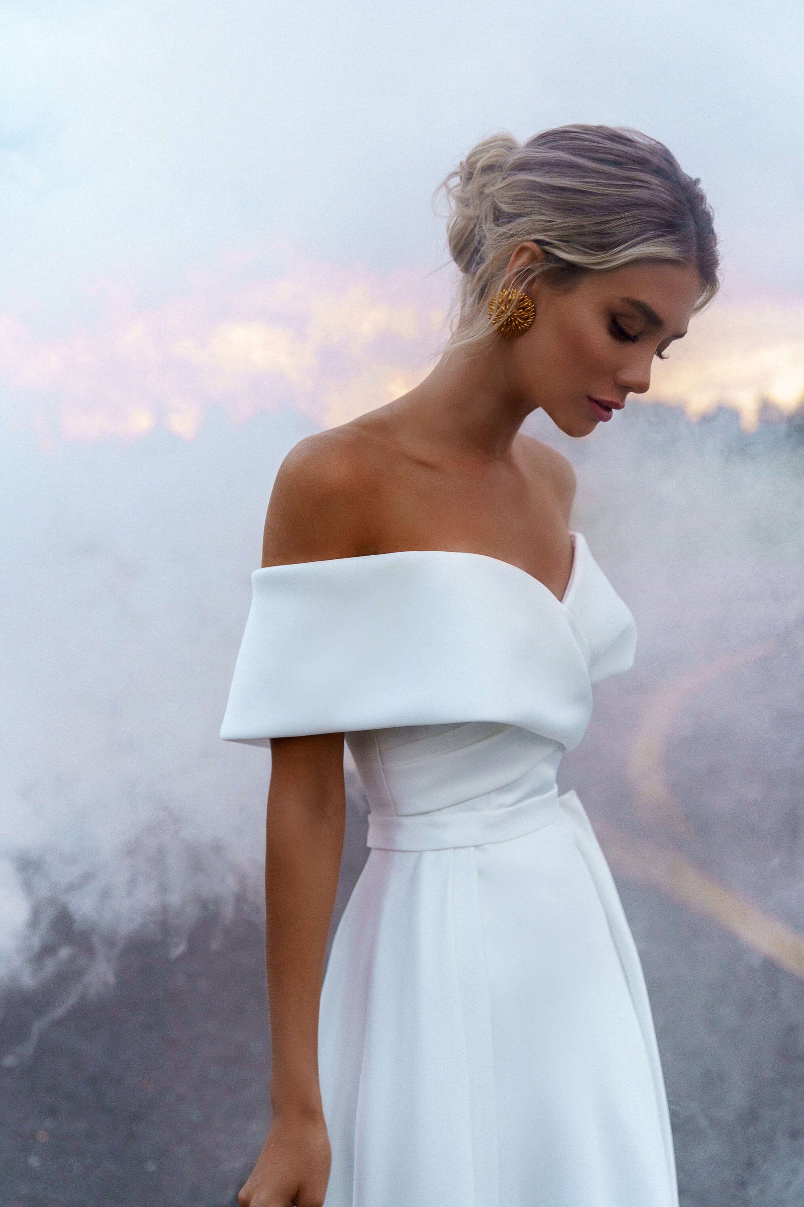 Greta Wedding Dress | Natalia Romanova | Modern Off-Shoulder Bridal Gown A & M Enterprises Bridal Greta Wedding Dress | Natalia Romanova | Modern Off-Shoulder Bridal Gown A & M Enterprises Bridal
