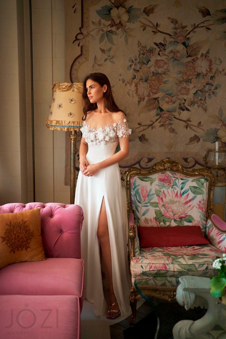 Ivory Regency Wedding dress 1st Empire Regency Dress – MJcostume