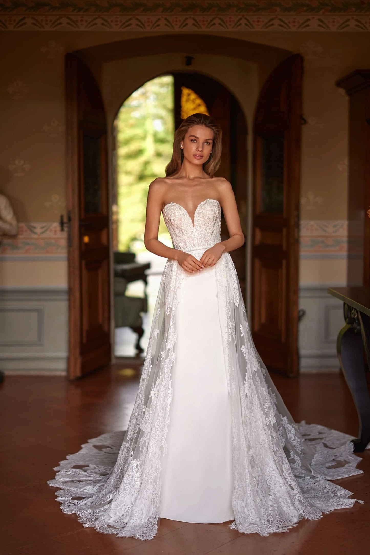 designer flare wedding dresses Fit and Flare